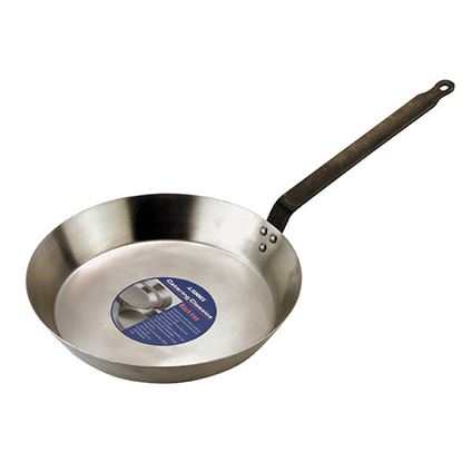 Picture of FRYING PAN BLACK IRON 30cm 12in  BASE 10in