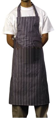 Picture of BIB APRON POLYESTER BLUE & WHITE 70x100CM