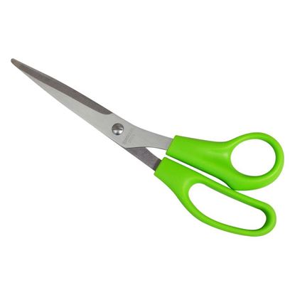 Green handled scissors