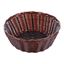 Picture of POLY RATTAN BASKET ROUND 21.5cm - DARK BROWN