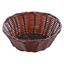 Picture of POLY RATTAN BASKET ROUND 18cm - DARK BROWN