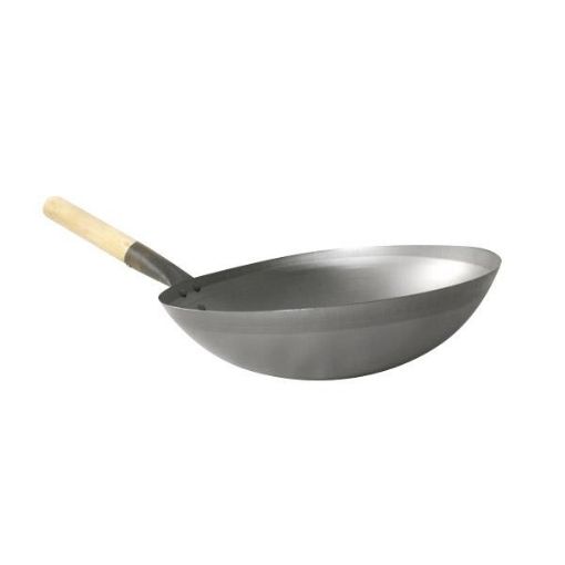 Picture of ORIENTAL WOK WOODEN HANDLED 30cm