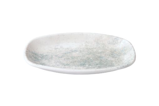 Picture of SMOKY MATTE BLUE OVAL DEEP PLATE 25 CM