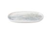 Picture of SMOKY MATTE BLUE OVAL PLATE 21 CM