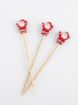 Picture of BAMBOO SKEWERS SANTA CLAUS 12cm 5in PACK 100pcs 