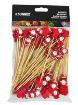 Picture of BAMBOO SKEWERS SANTA CLAUS 12cm 5in PACK 100pcs 