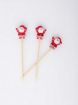 Picture of BAMBOO SKEWERS SANTA CLAUS 9cm 3.5in PACK 100pcs 