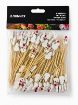 Picture of BAMBOO SKEWERS SNOW MAN 9cm 3.5in PACK 100pcs 