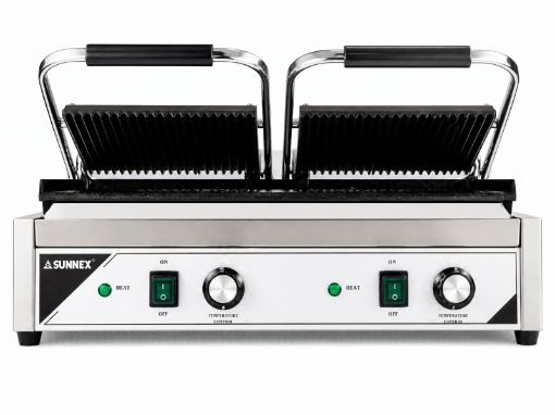 Picture of SUNNEX PROFESSIONAL DOUBLE PANINI CONTACT GRILL